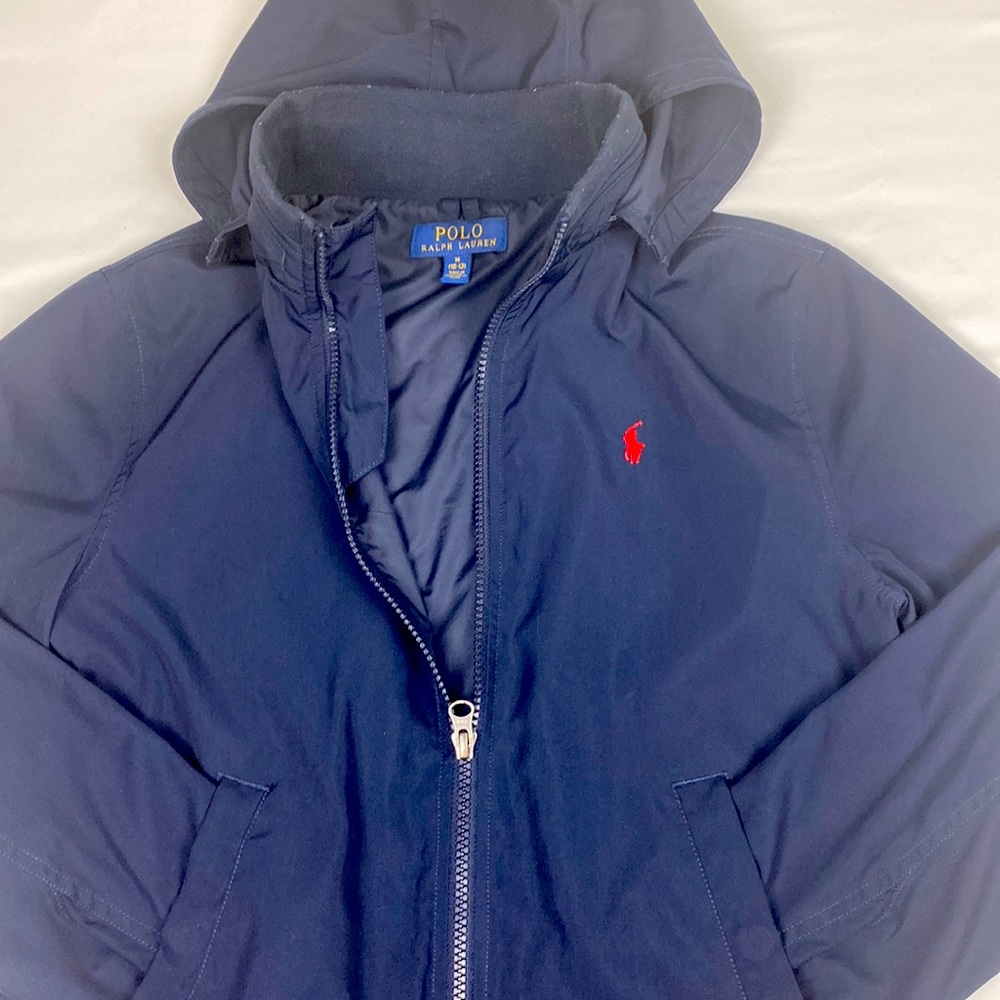 Polo Ralph Lauren youth boys Medium 10/12 Navy Blue Javket